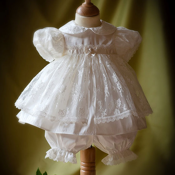 Christening Dress - Angels and fishes